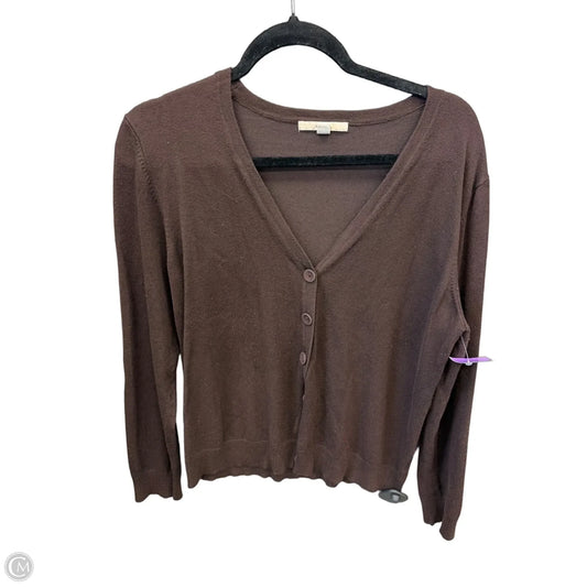 Cardigan By Merona In Brown, Size: Xxl