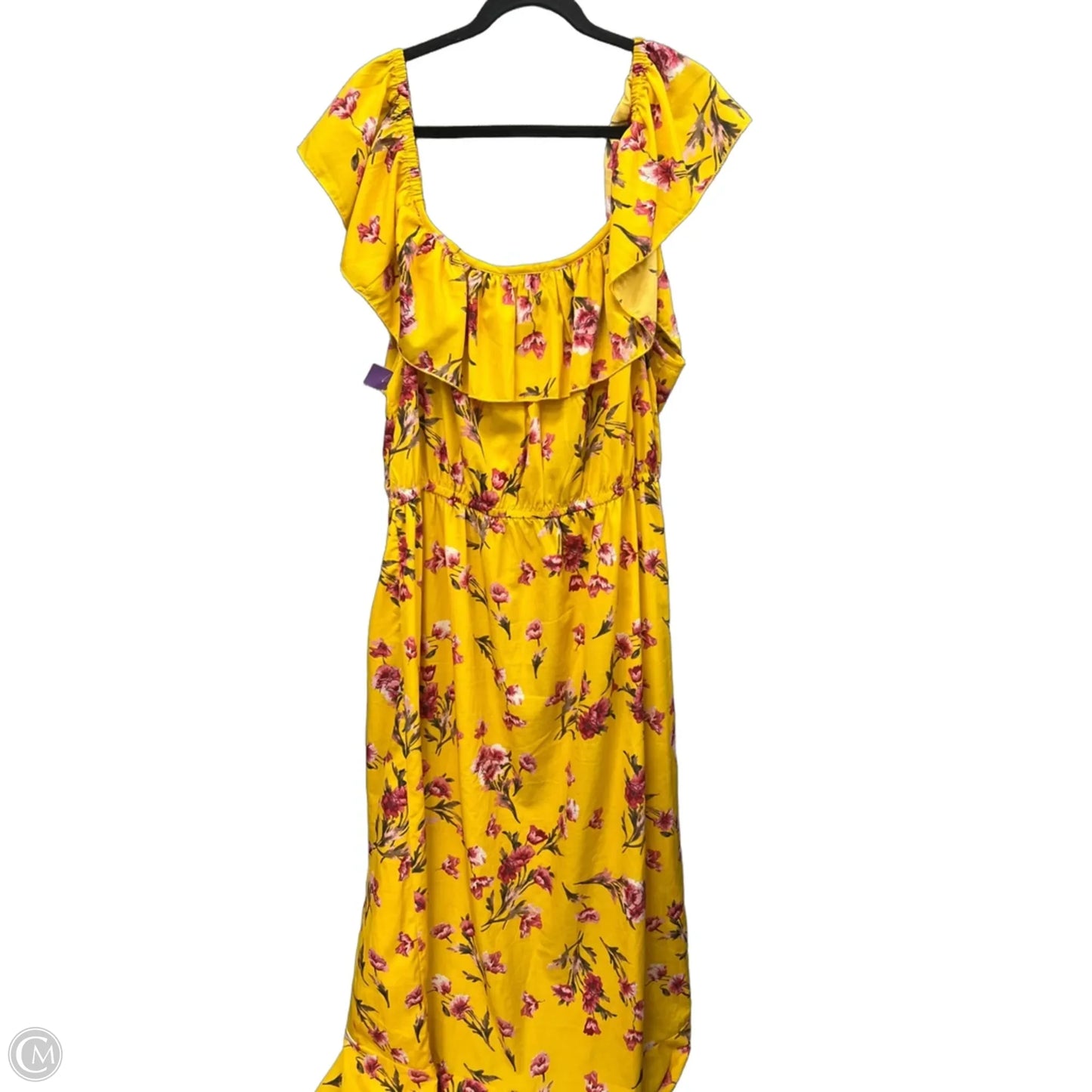 Dress Casual Maxi By Indulge In Yellow, Size: 2x
