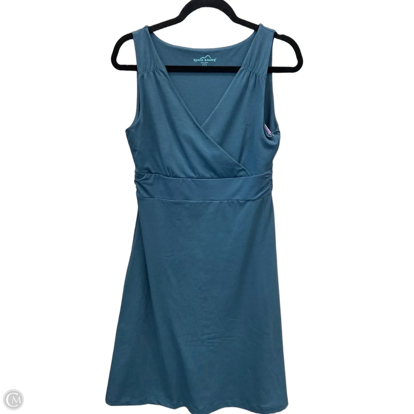 Dress Casual Midi By Eddie Bauer In Blue, Size: M