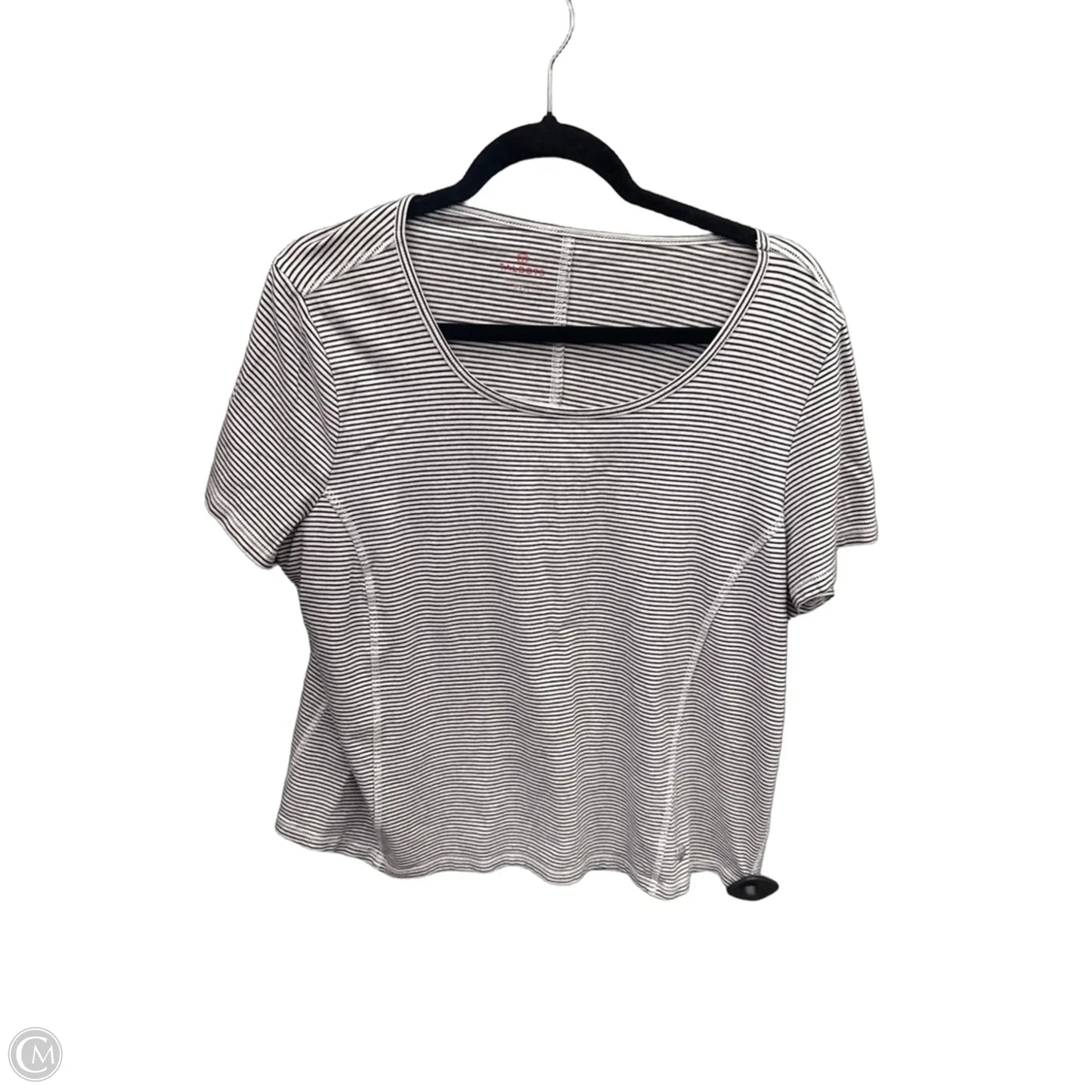 Top Short Sleeve By Talbots In Striped Pattern, Size: 2x