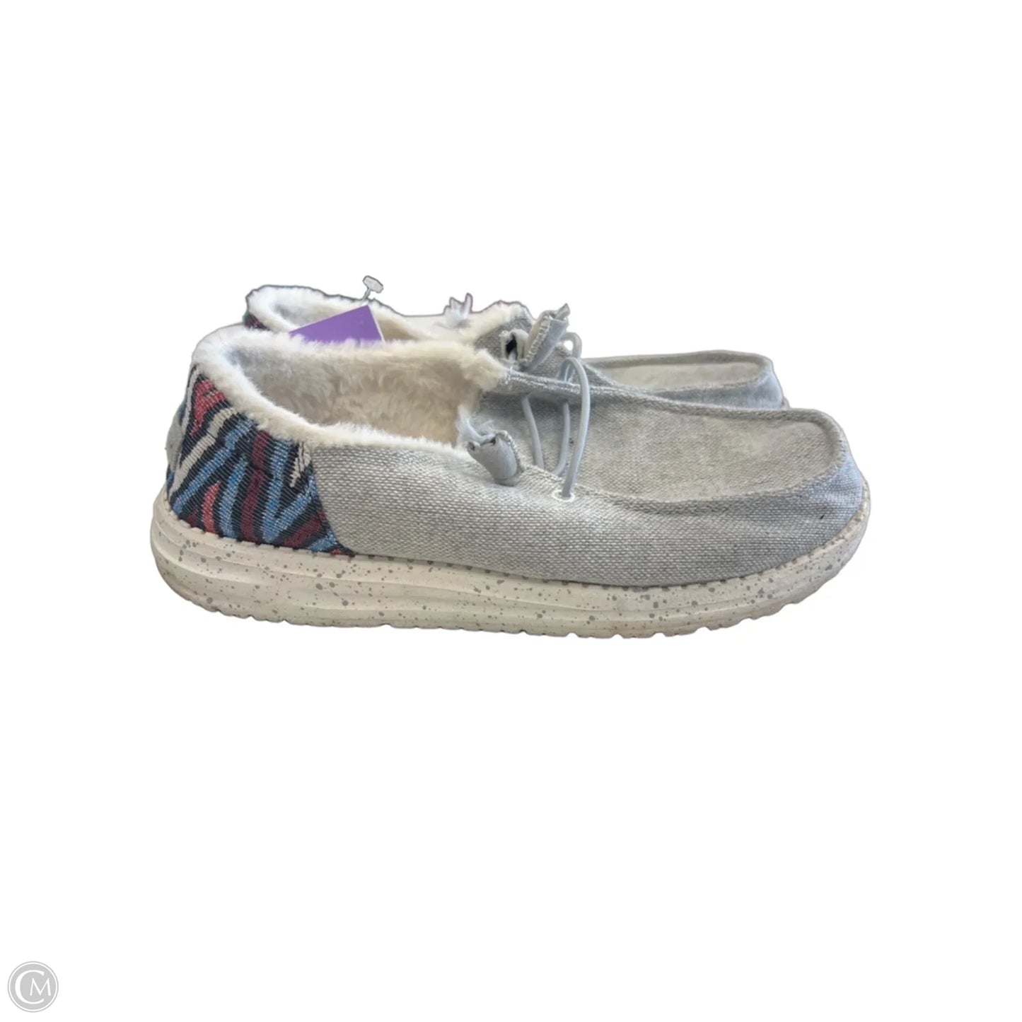 Shoes Flats By Hey Dude In Grey, Size: 8