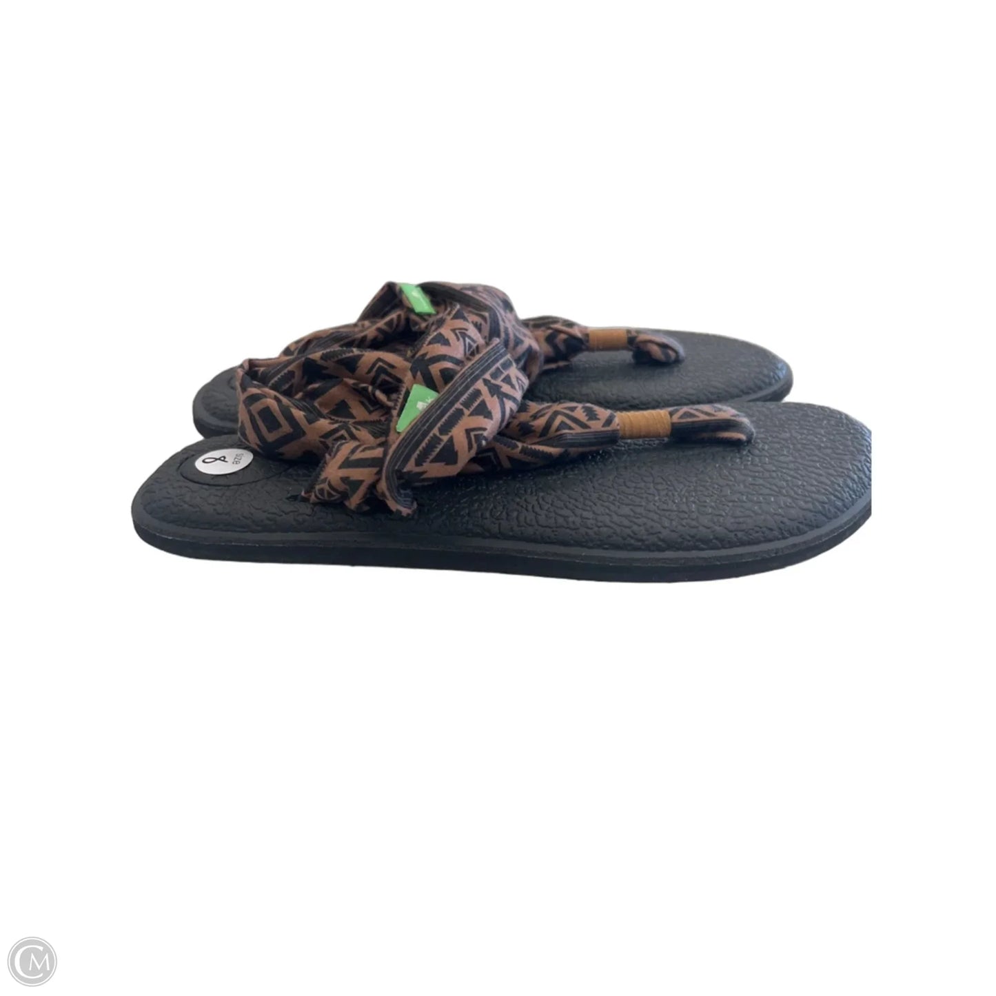 Sandals Flats By Sanuk In Black, Size: 8