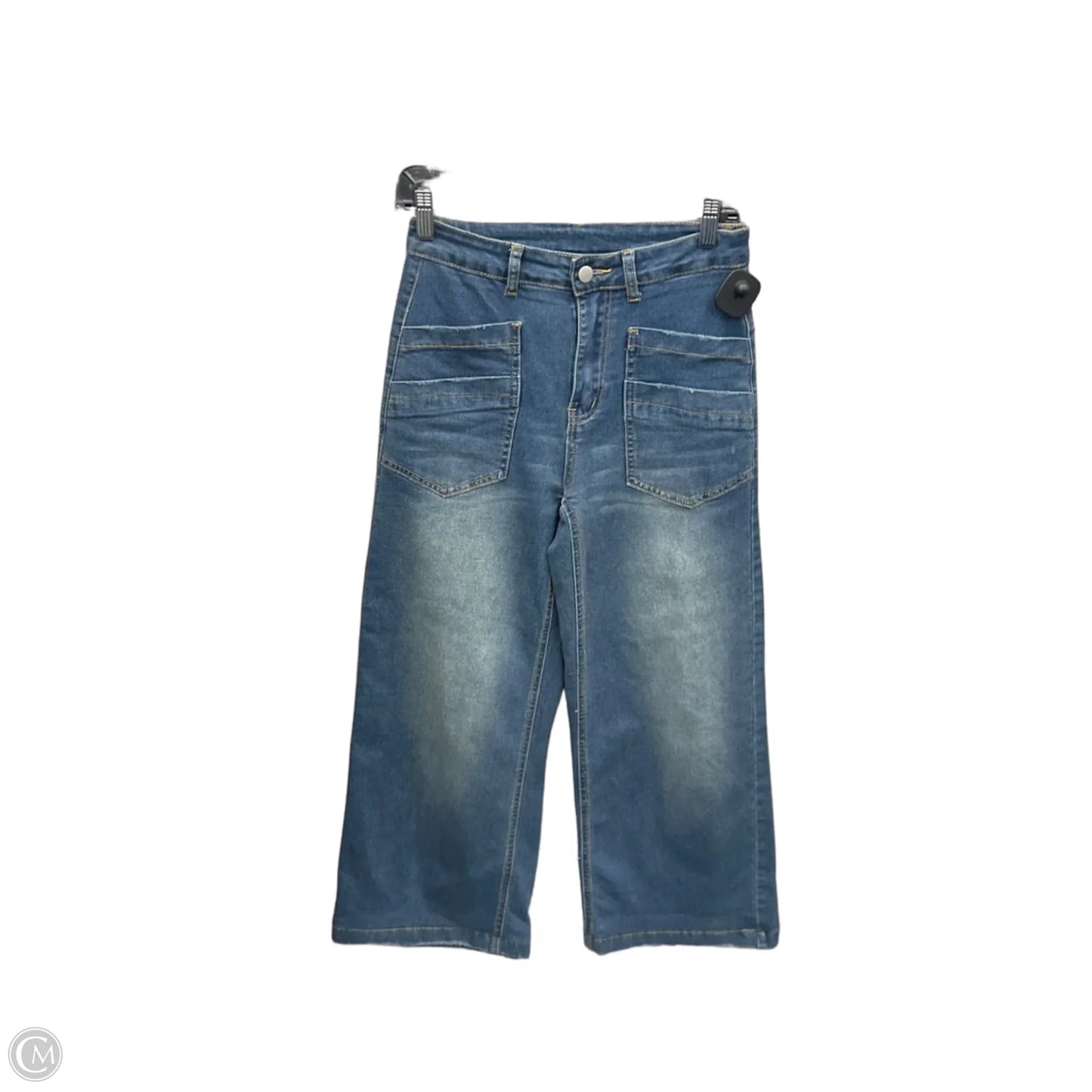 Jeans Wide Leg By Clothes Mentor In Blue Denim, Size: 8