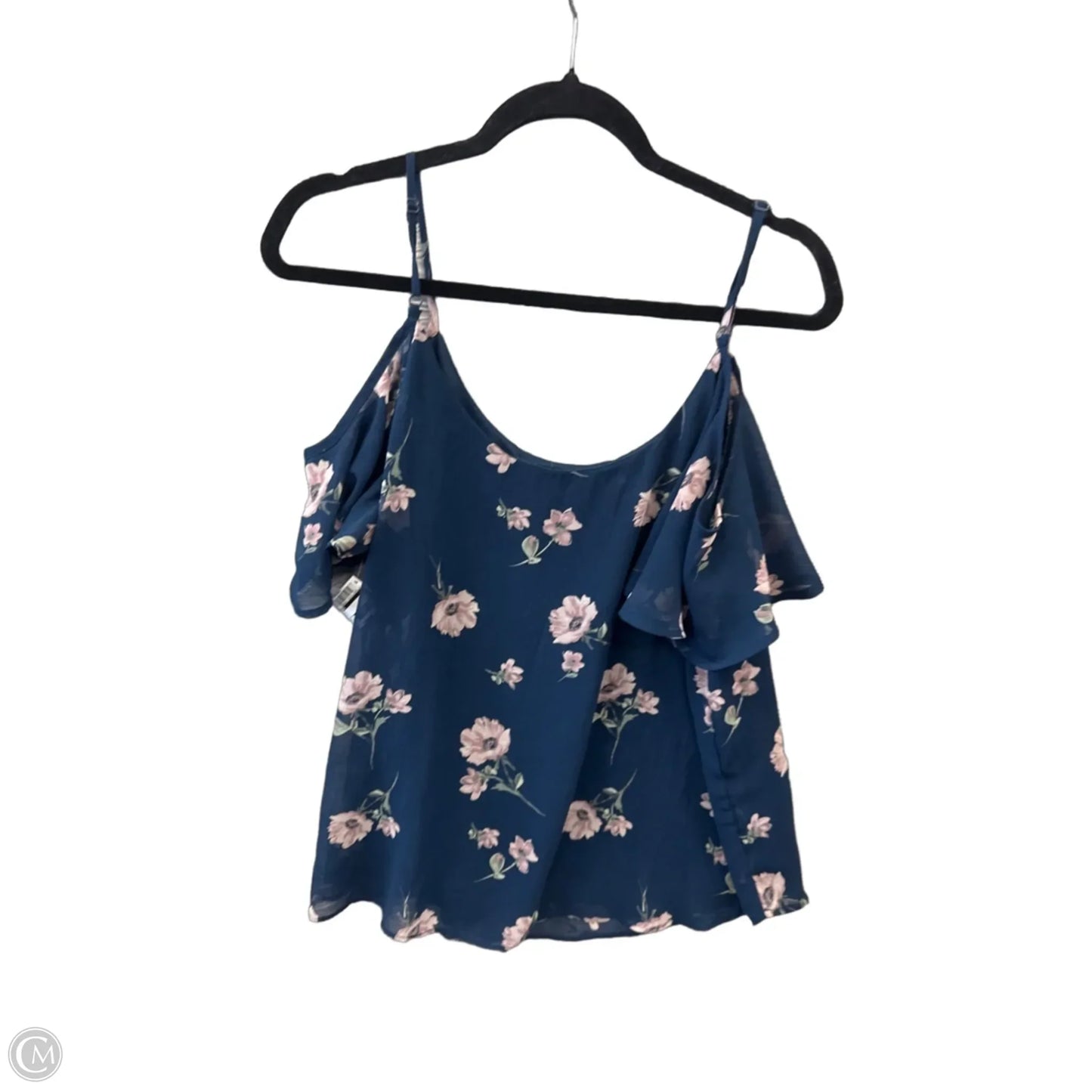Top Short Sleeve By Lily White In Blue, Size: Xl