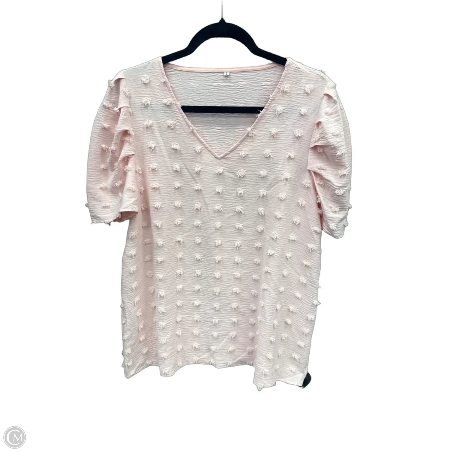 Top Short Sleeve By Clothes Mentor In Pink, Size: L