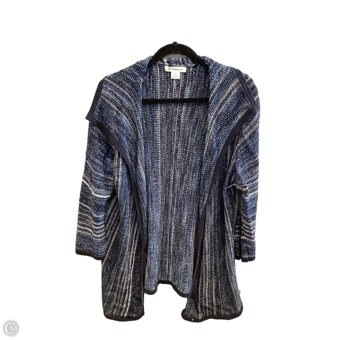 Cardigan By Liz Claiborne In Blue, Size: Xl