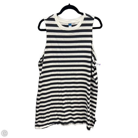 Dress Casual Midi By Old Navy In Striped Pattern, Size: Xl