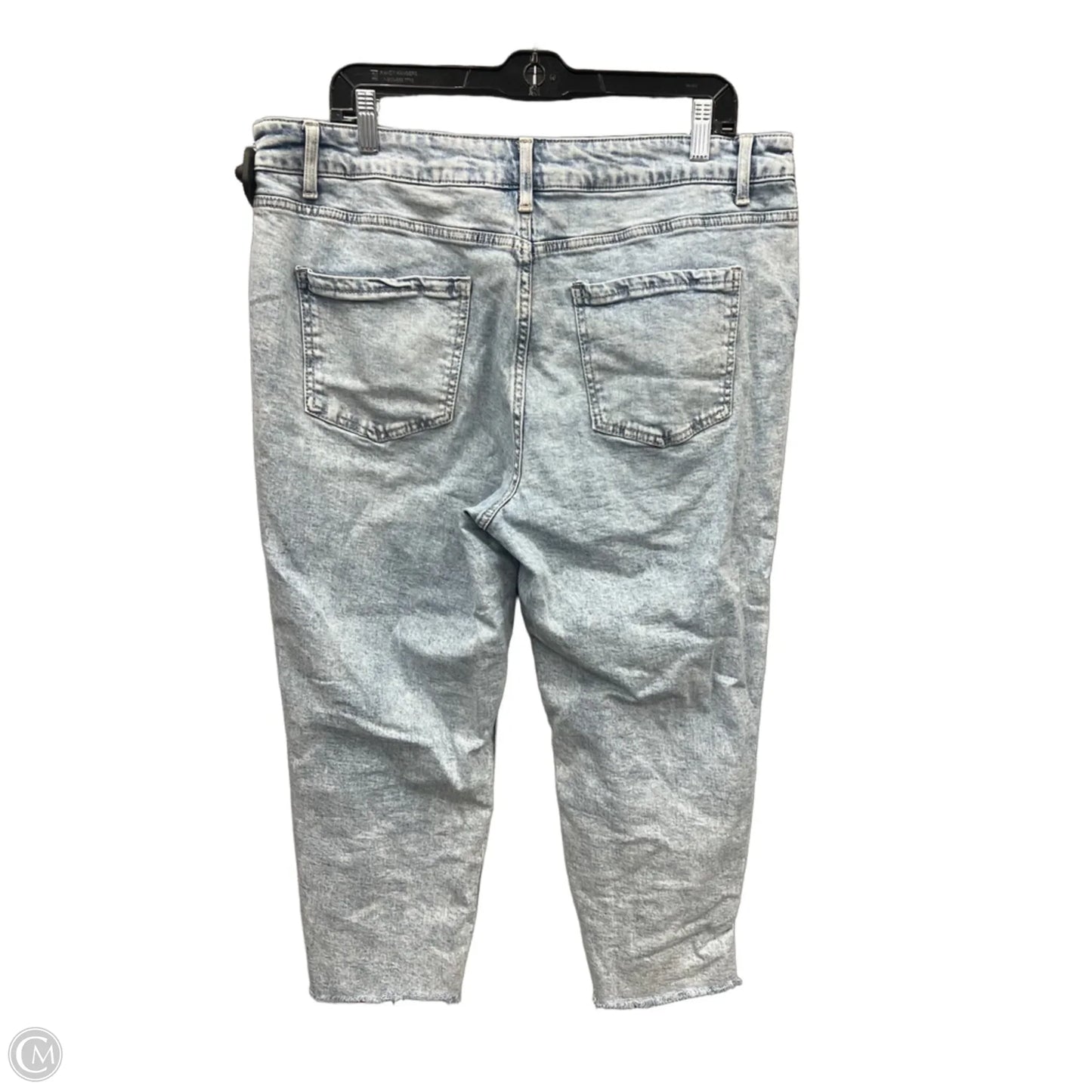 Jeans Cropped By Time And Tru In Blue Denim, Size: 18