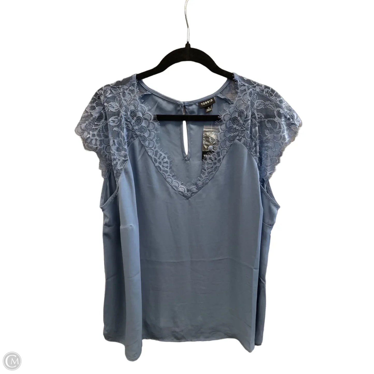 Top Short Sleeve By Torrid In Blue, Size: 1x