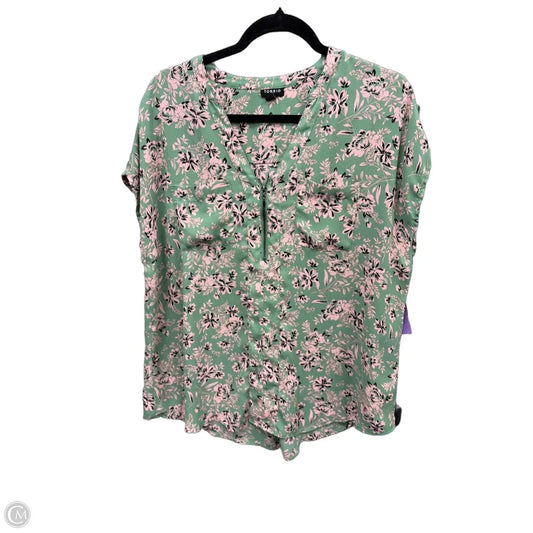 Top Short Sleeve By Torrid In Green & Pink, Size: L