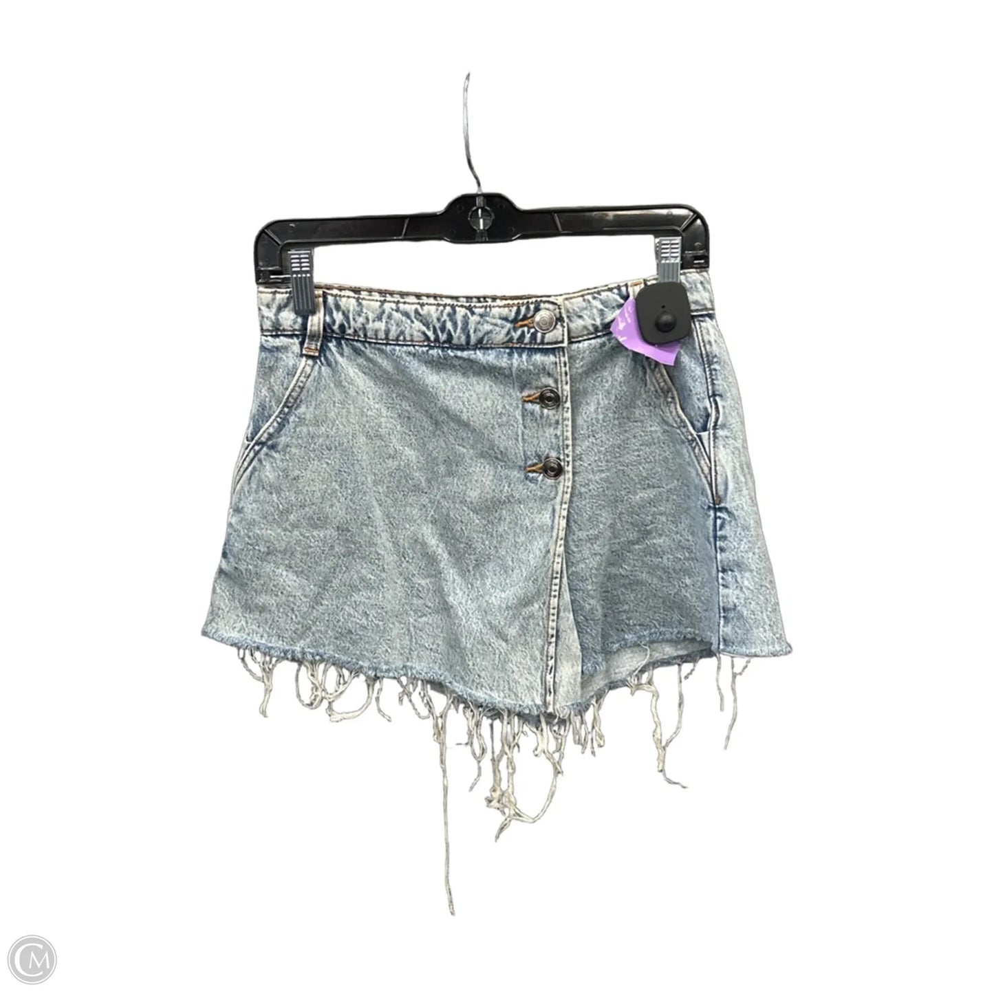 Shorts By Zara In Blue Denim, Size: 0