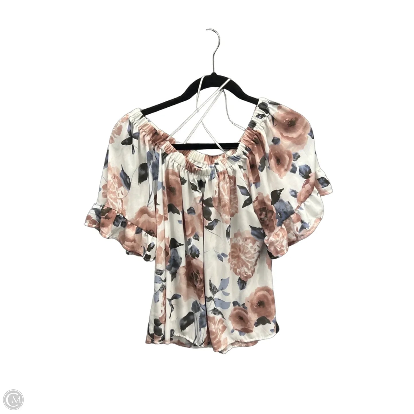 Blouse Short Sleeve By Sienna Sky In Floral Print, Size: S