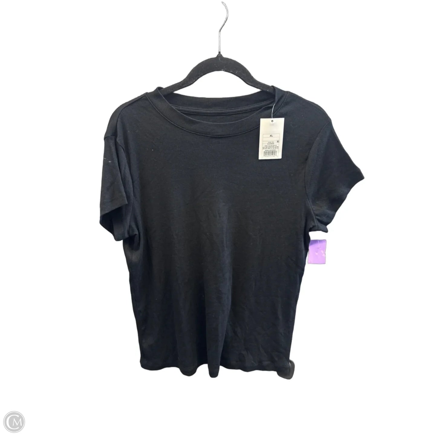 Top Short Sleeve By A New Day In Black, Size: Xl