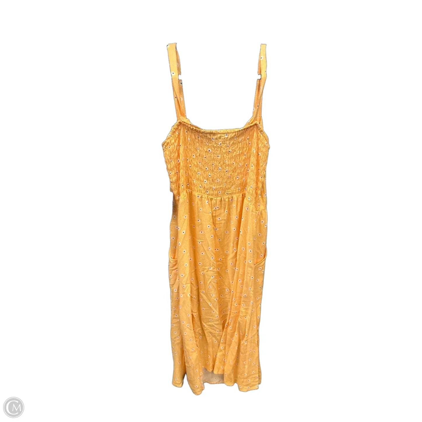 Dress Casual Midi By As U Wish In Orange, Size: Xl