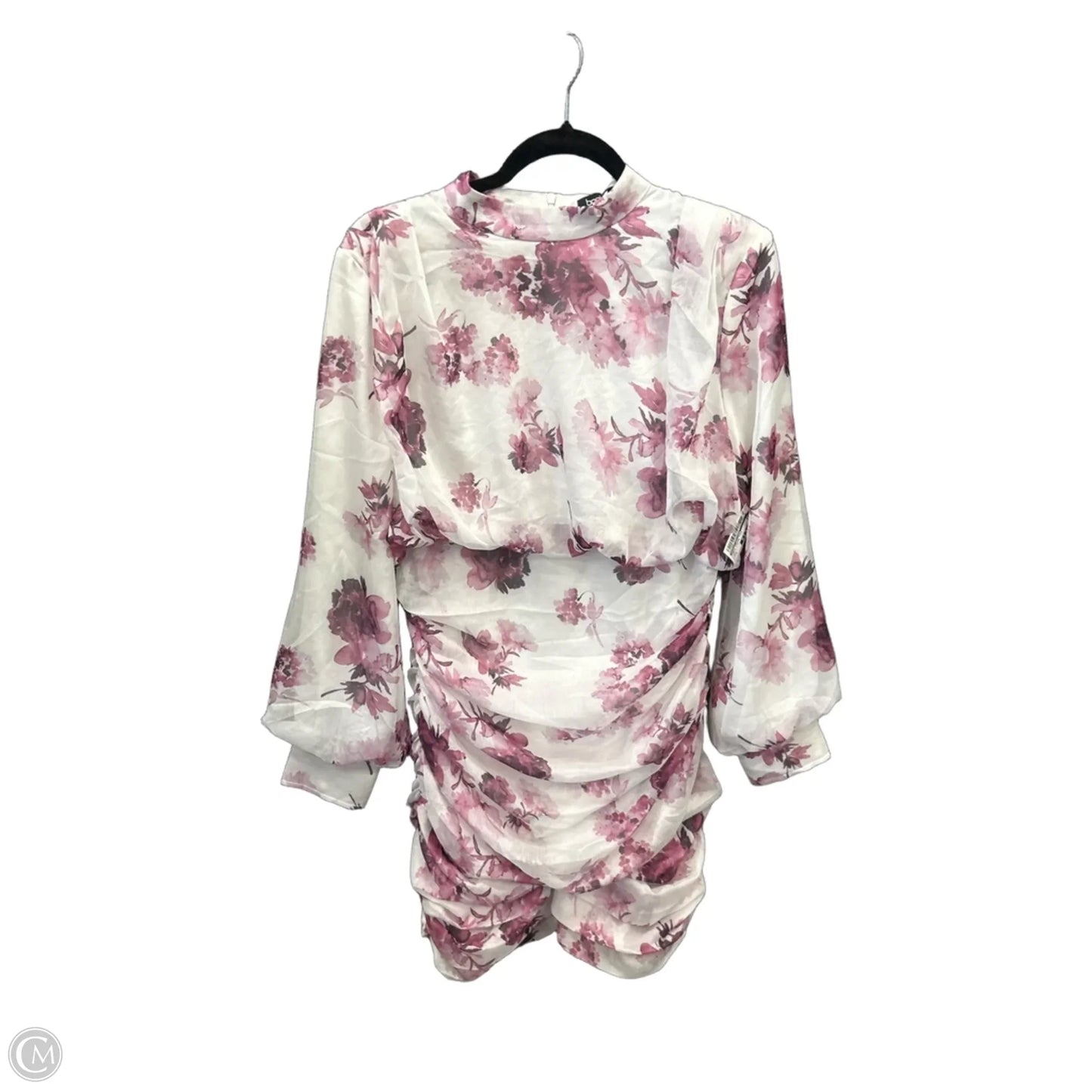 Dress Casual Midi By Boohoo Boutique In Purple & White, Size: M
