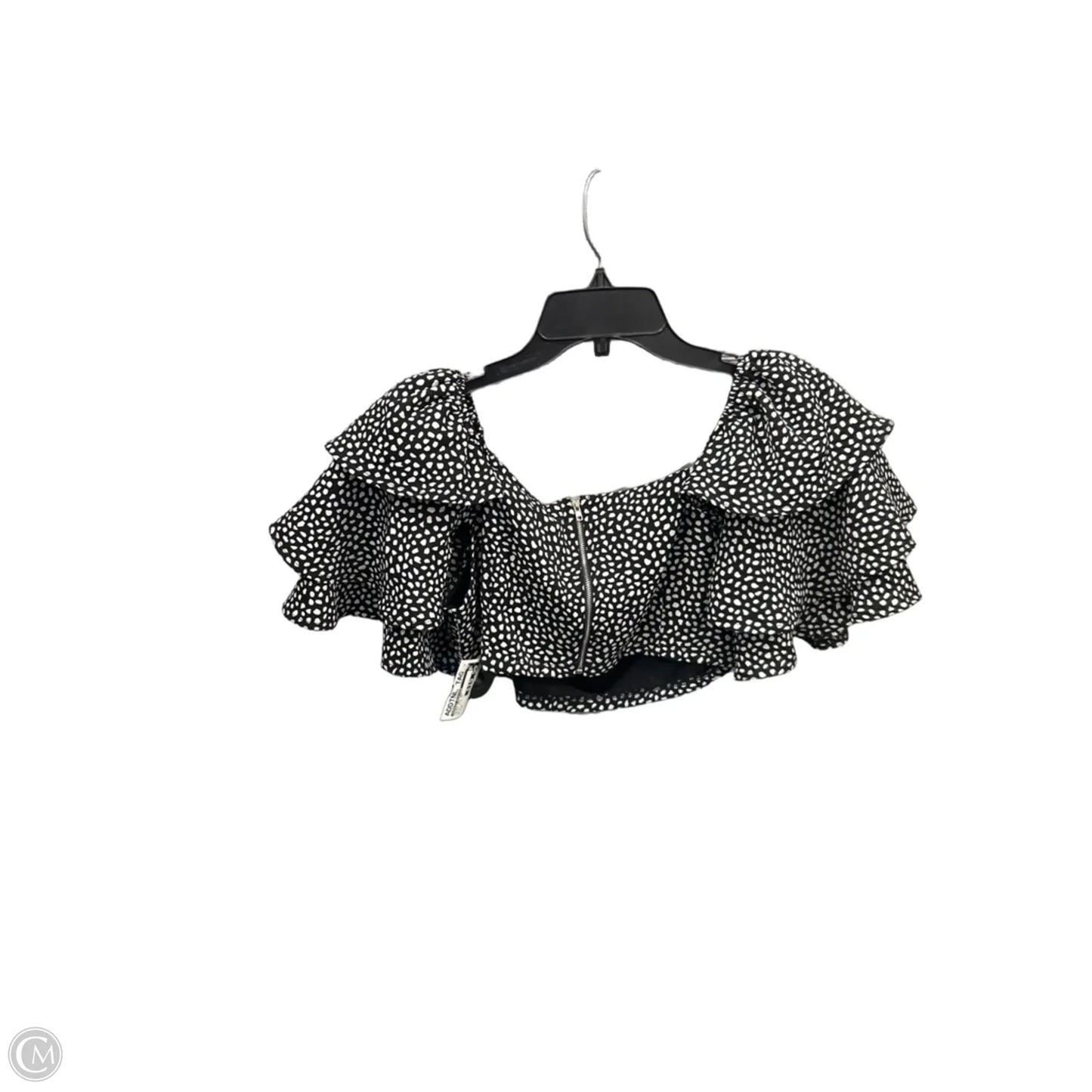 Skirt Set 2pc By Boohoo Boutique In Black & White, Size: M