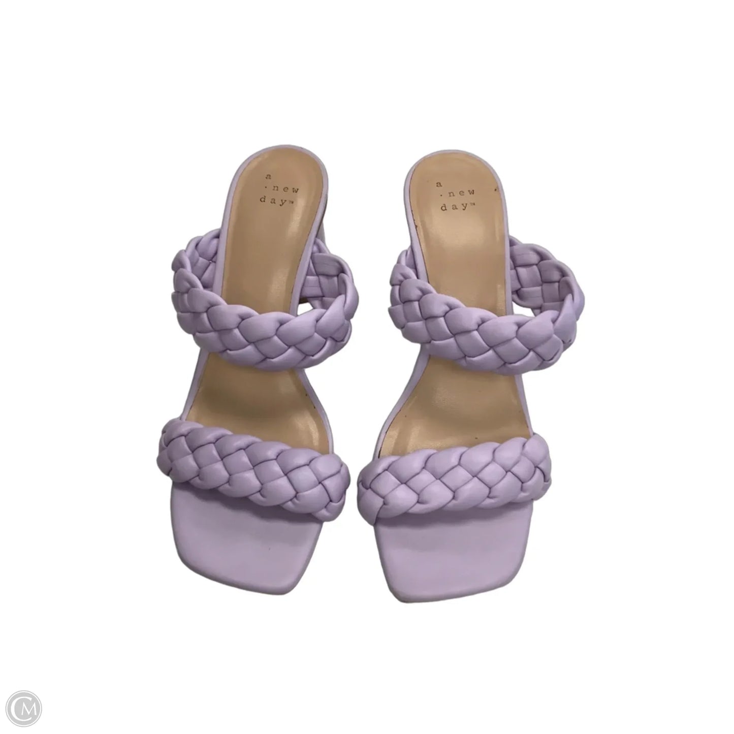 Sandals Heels Block By A New Day In Purple, Size: 8