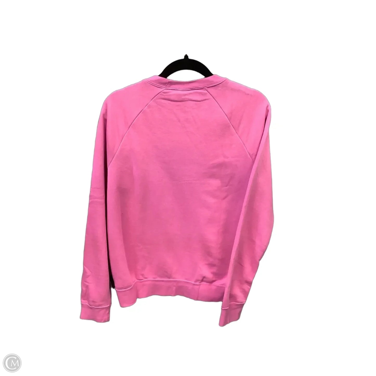 Athletic Top Long Sleeve Crewneck By Nike Apparel In Pink, Size: M