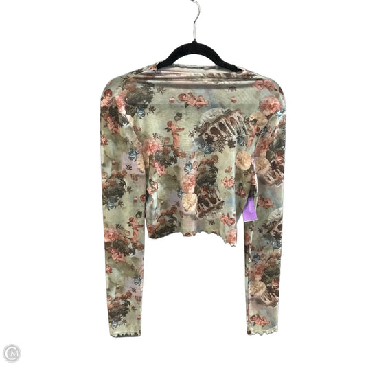 Top Long Sleeve By Shein In Green, Size: L