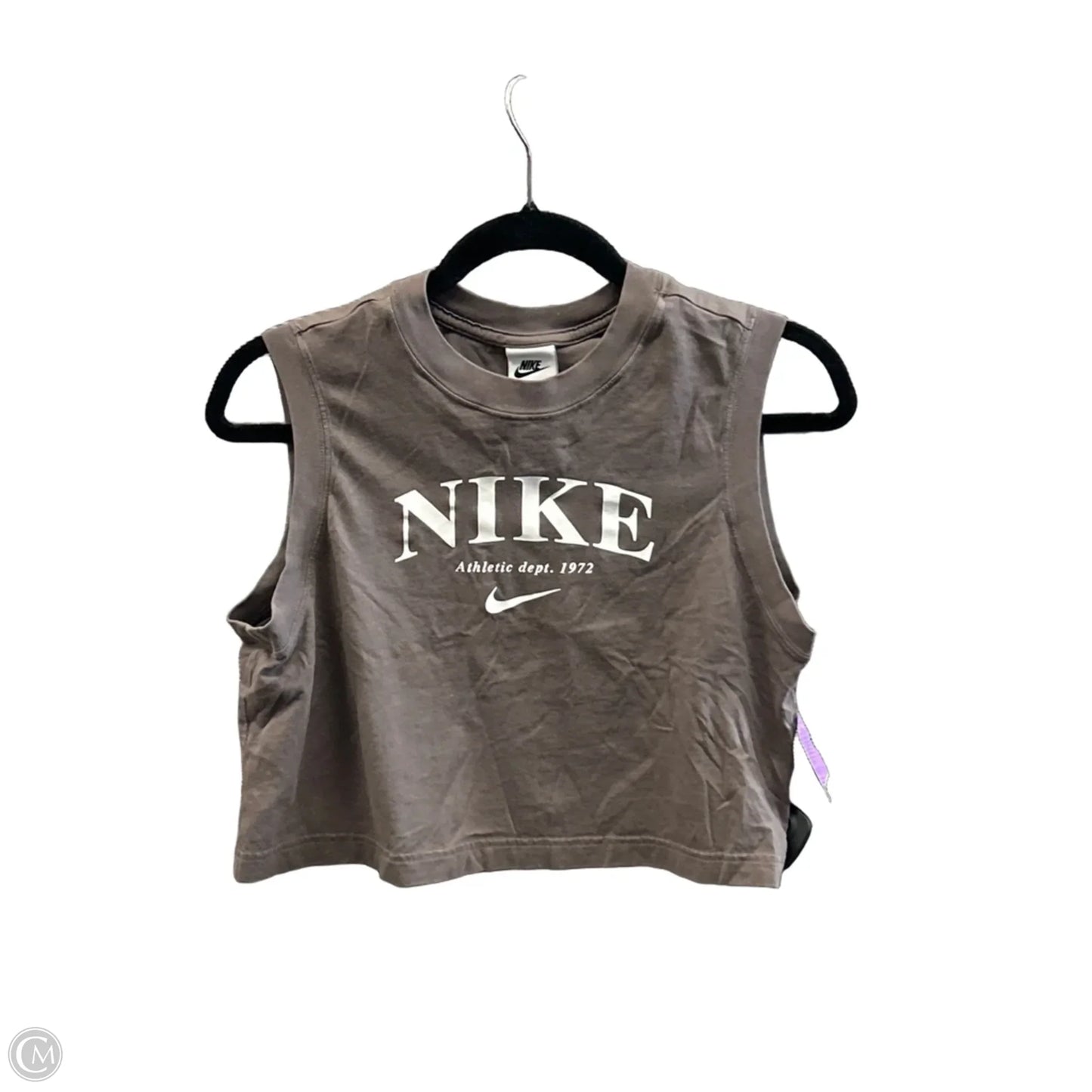 Athletic Tank Top By Nike Apparel In Grey, Size: M
