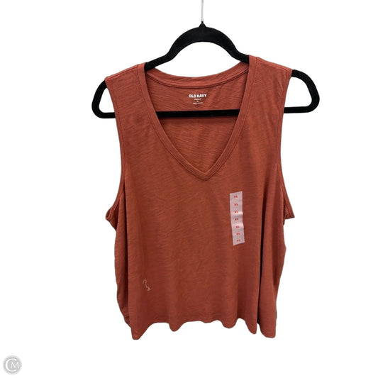 Top Sleeveless Basic By Old Navy In Brown, Size: Xl