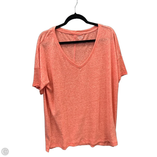 Tunic Short Sleeve By Old Navy In Orange, Size: L