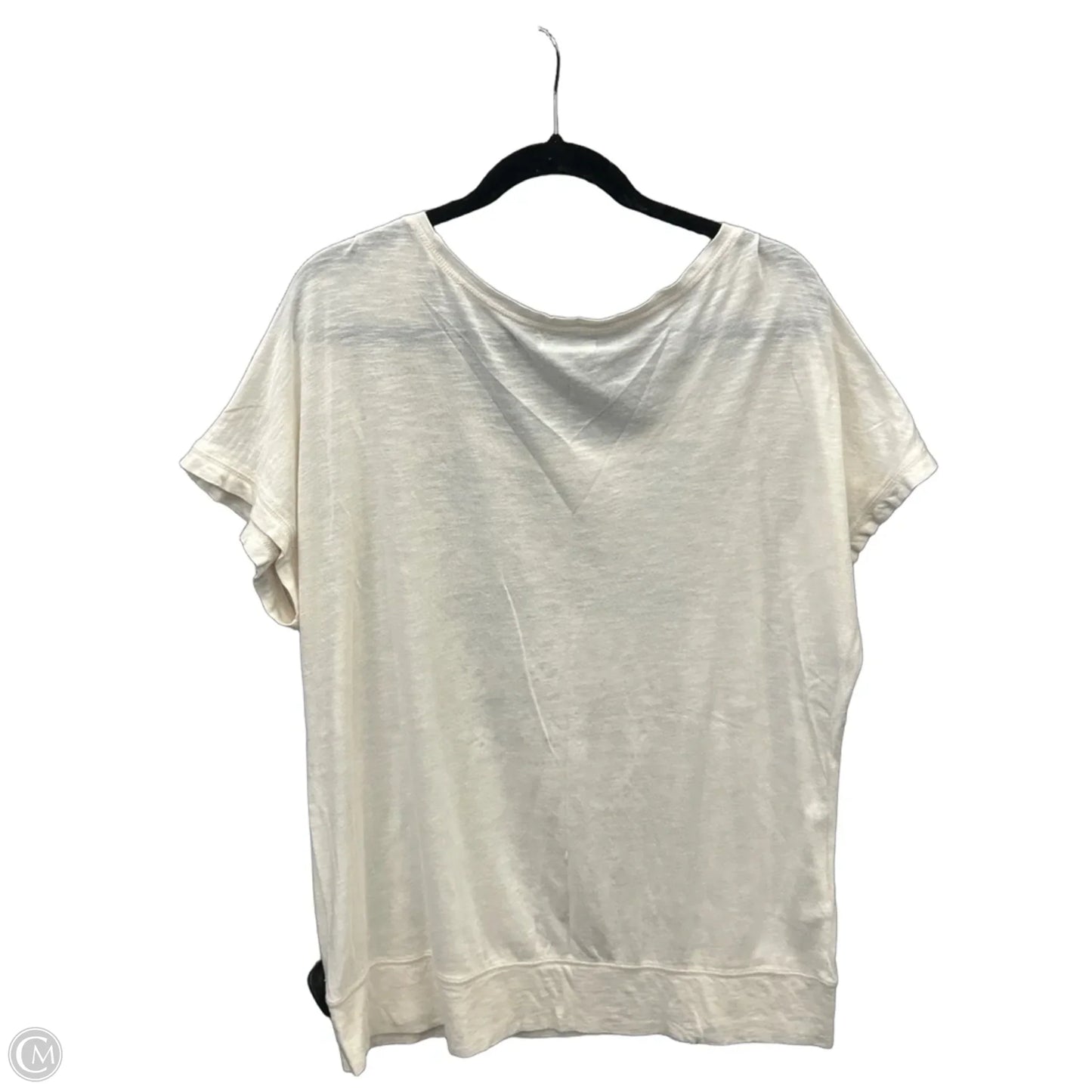 Top Short Sleeve By Maurices In Cream, Size: Xl