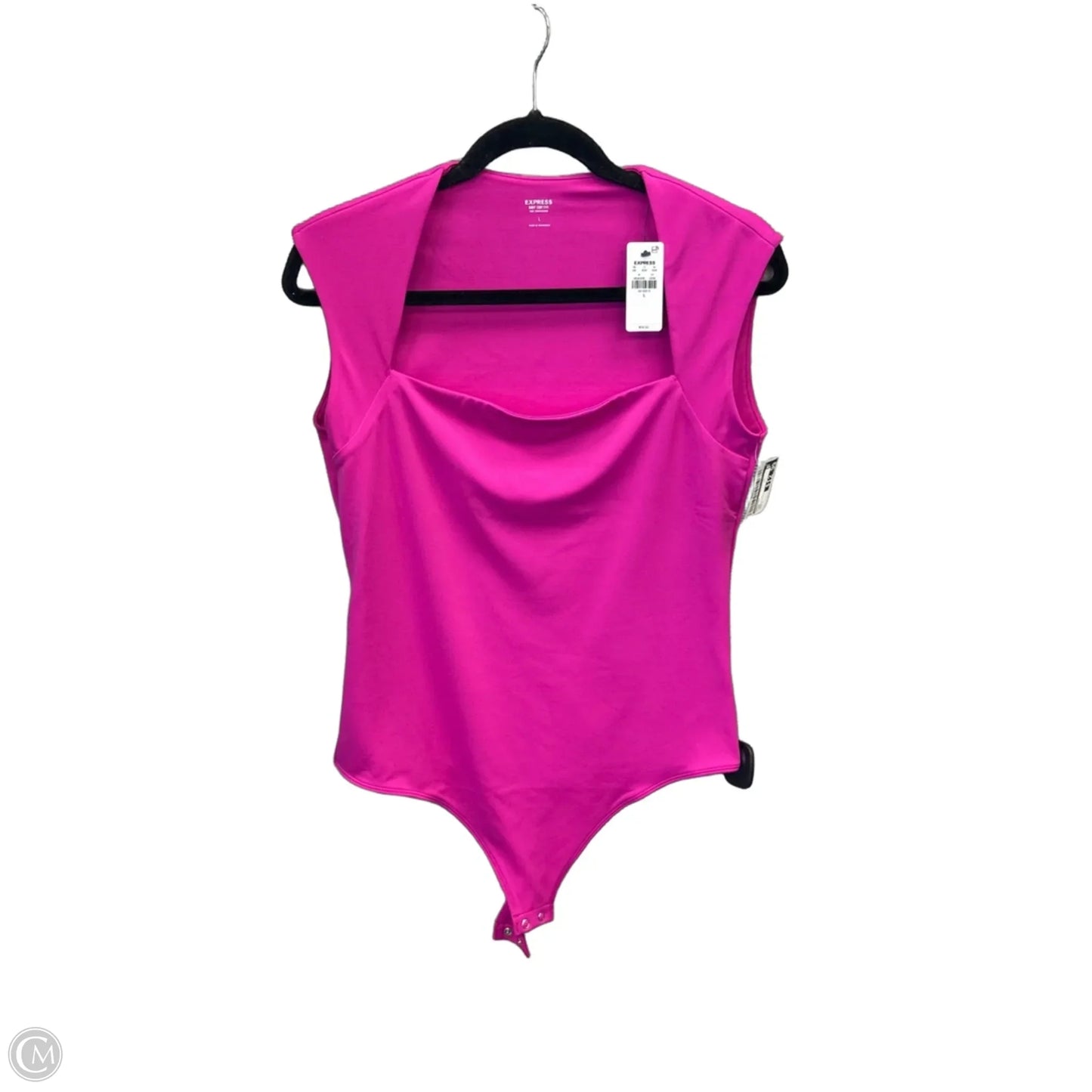 Bodysuit By Express In Pink, Size: L