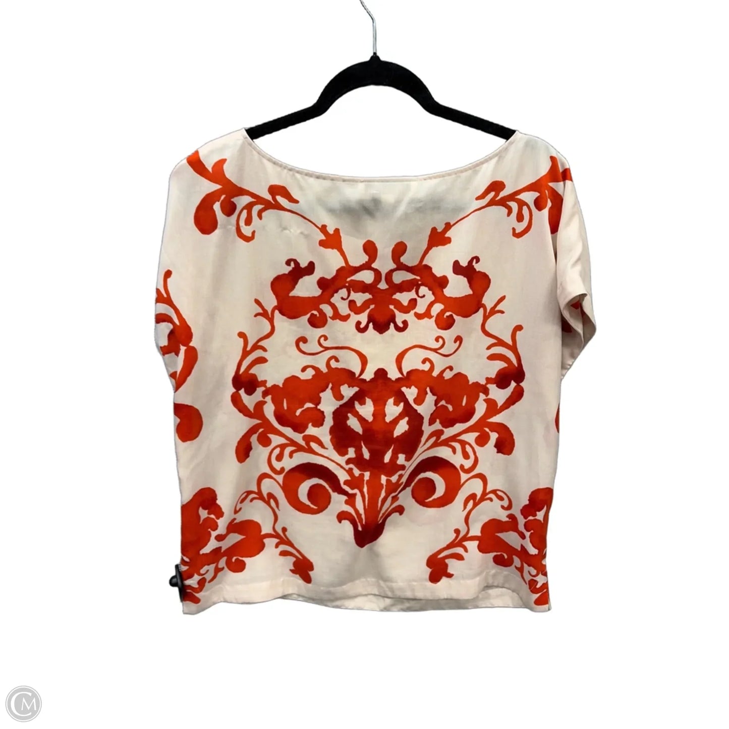 Top Short Sleeve By Loft In Orange, Size: L