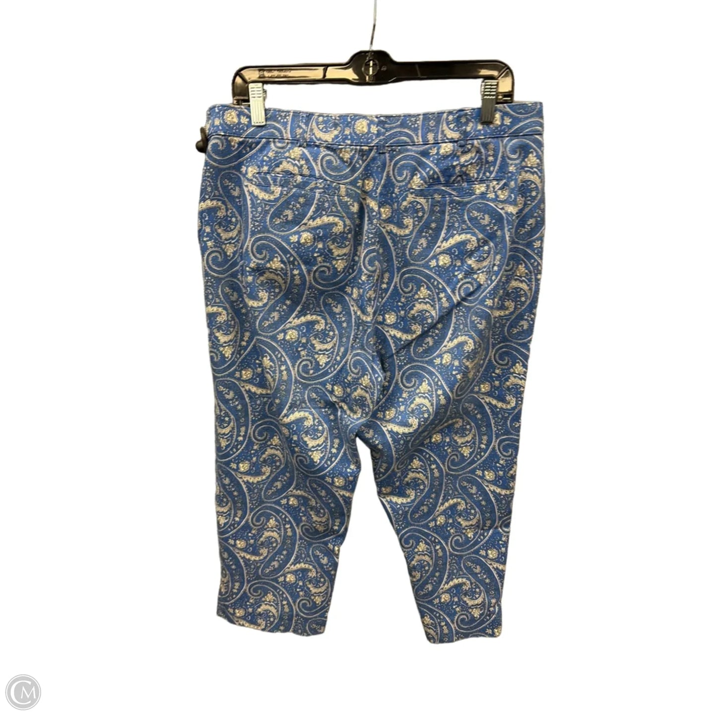 Capris By Counterparts In Paisley Print, Size: 14
