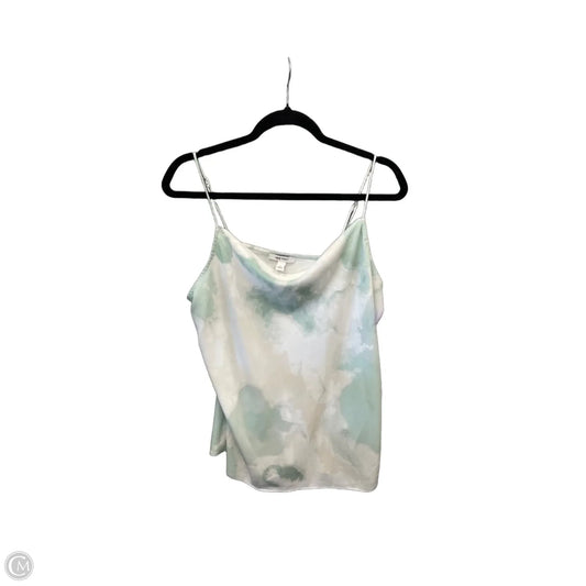 Top Sleeveless By Nine West Apparel In Green & White, Size: L