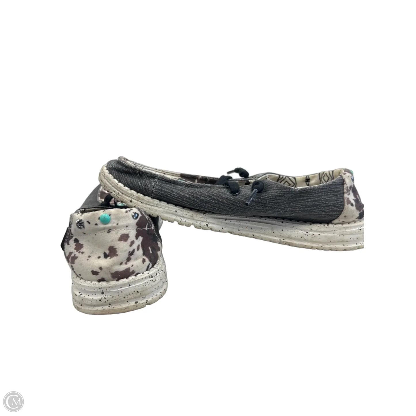 Shoes Flats By Hey Dude In Animal Print, Size: 9