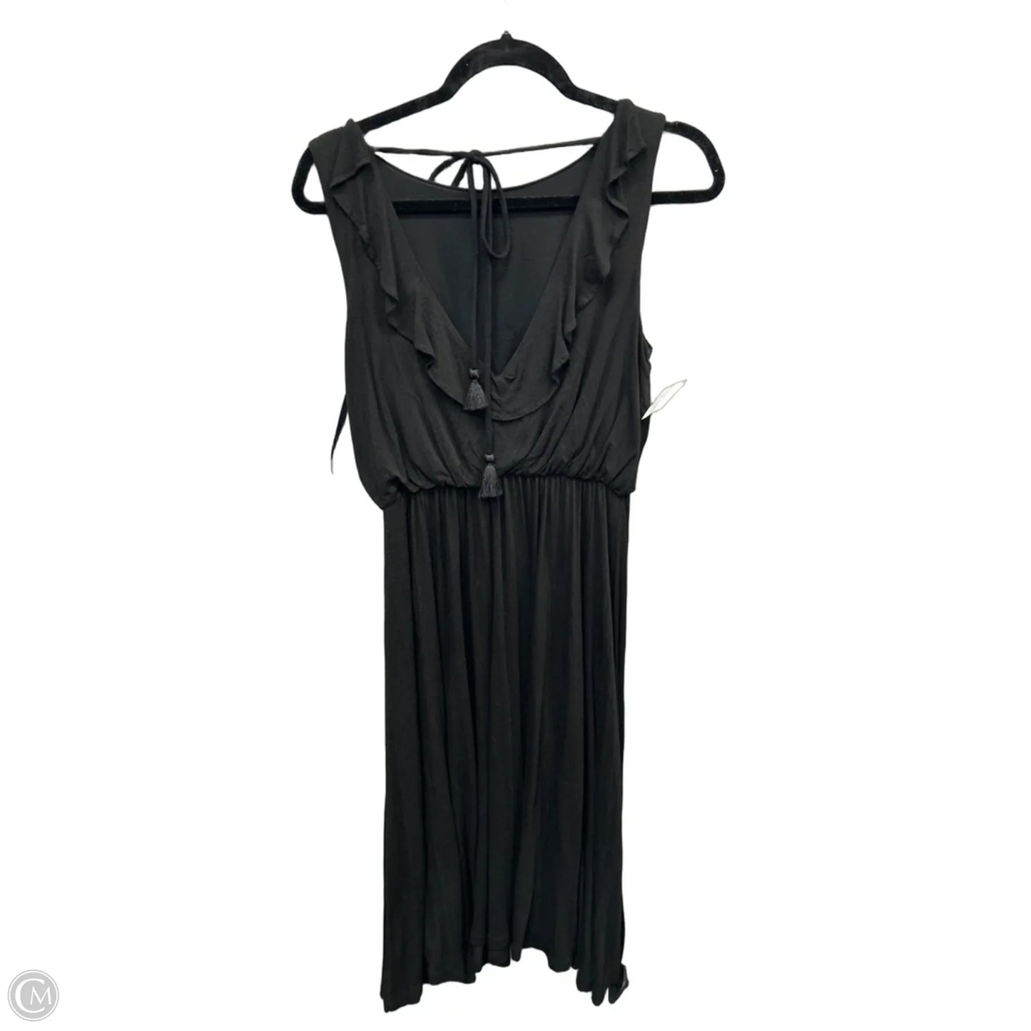Dress Casual Midi By Loft In Black, Size: S