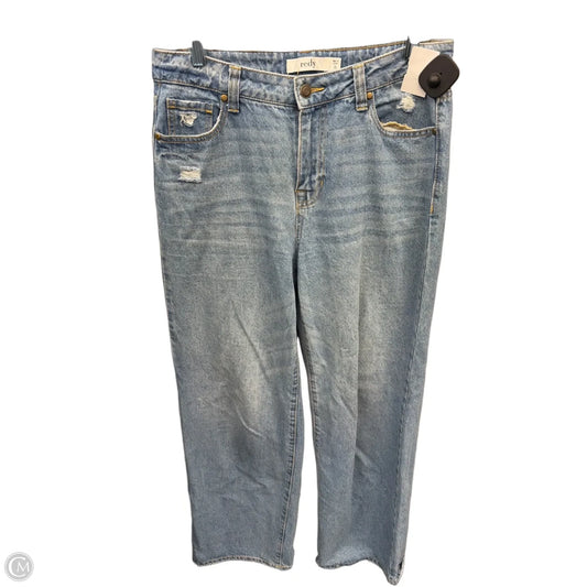 Jeans Wide Leg By Clothes Mentor In Blue Denim, Size: 2