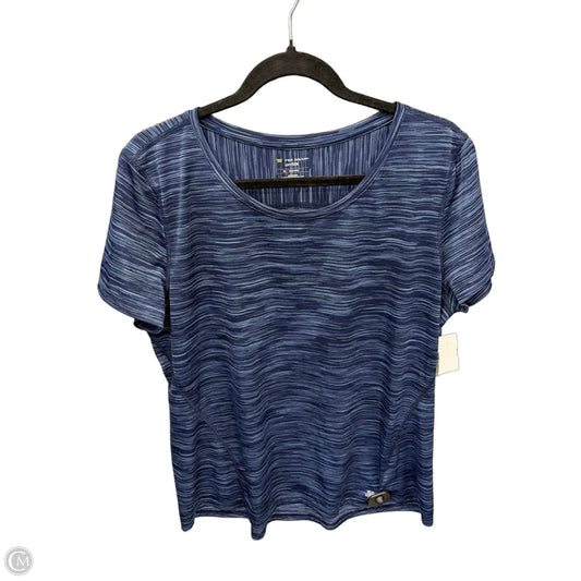 Athletic Top Short Sleeve By Tek Gear In Blue, Size: Xl