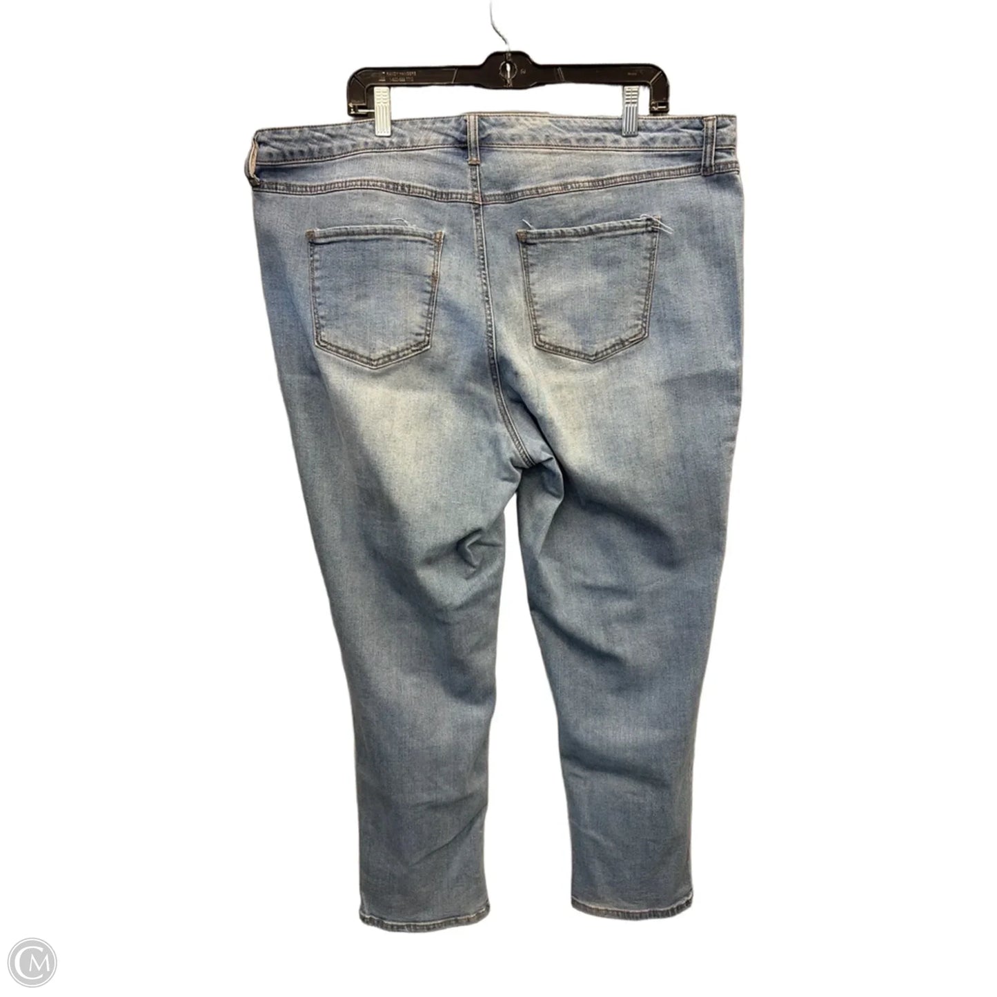 Jeans Straight By Terra & Sky In Blue Denim, Size: 20