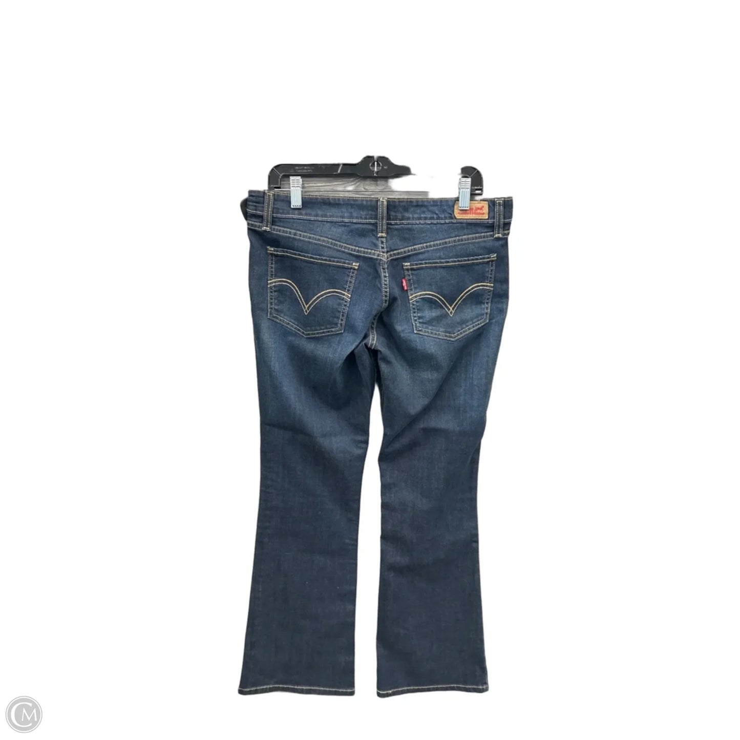 Jeans Straight By Levis In Blue Denim, Size: 10