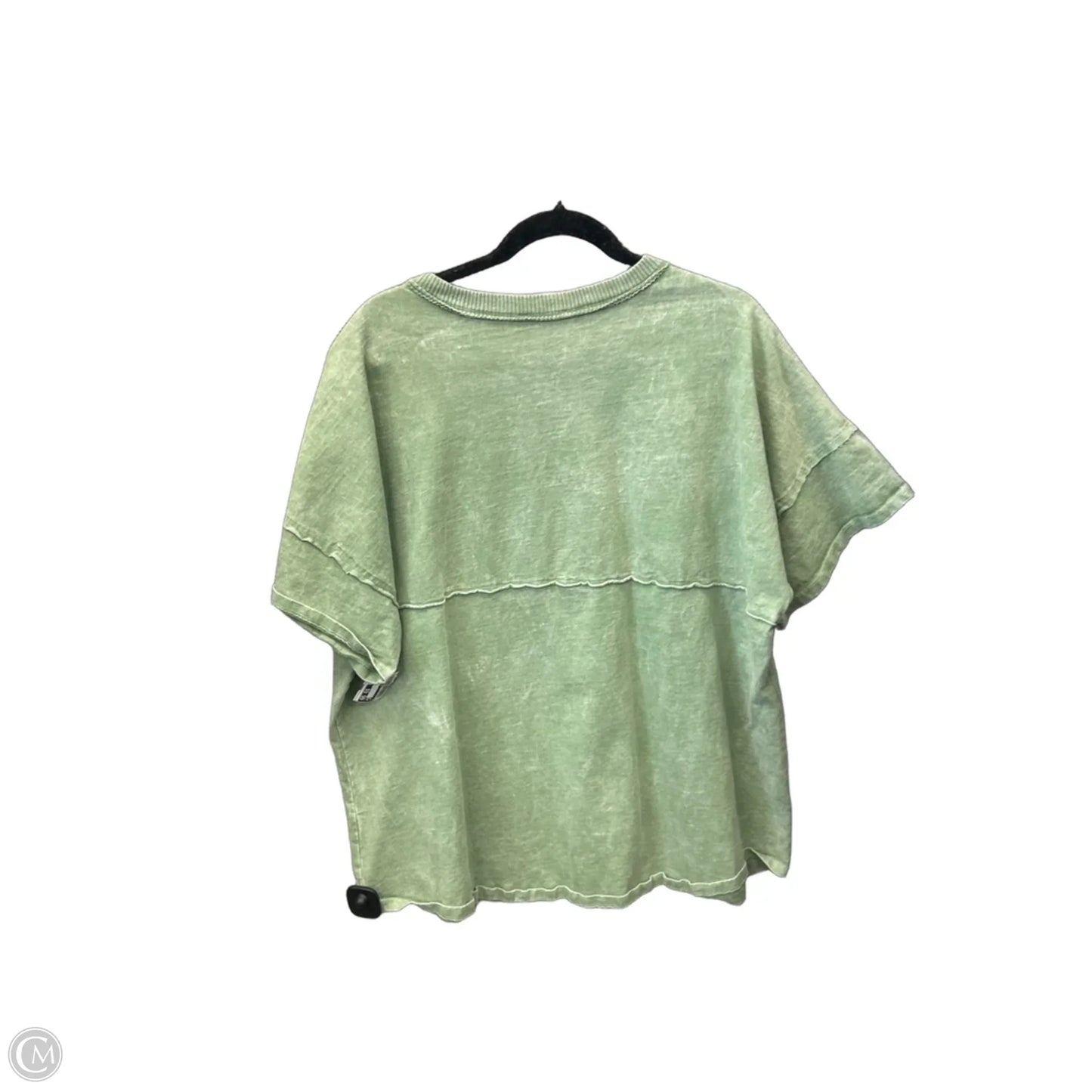 Top Short Sleeve By Fashion Nova In Green, Size: 1x