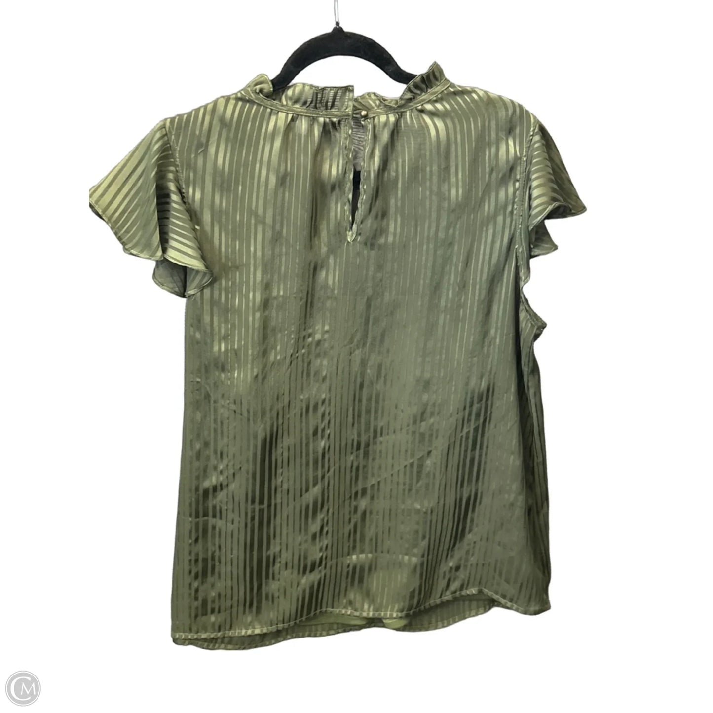 Blouse Short Sleeve By Ophelia Roe In Green, Size: L
