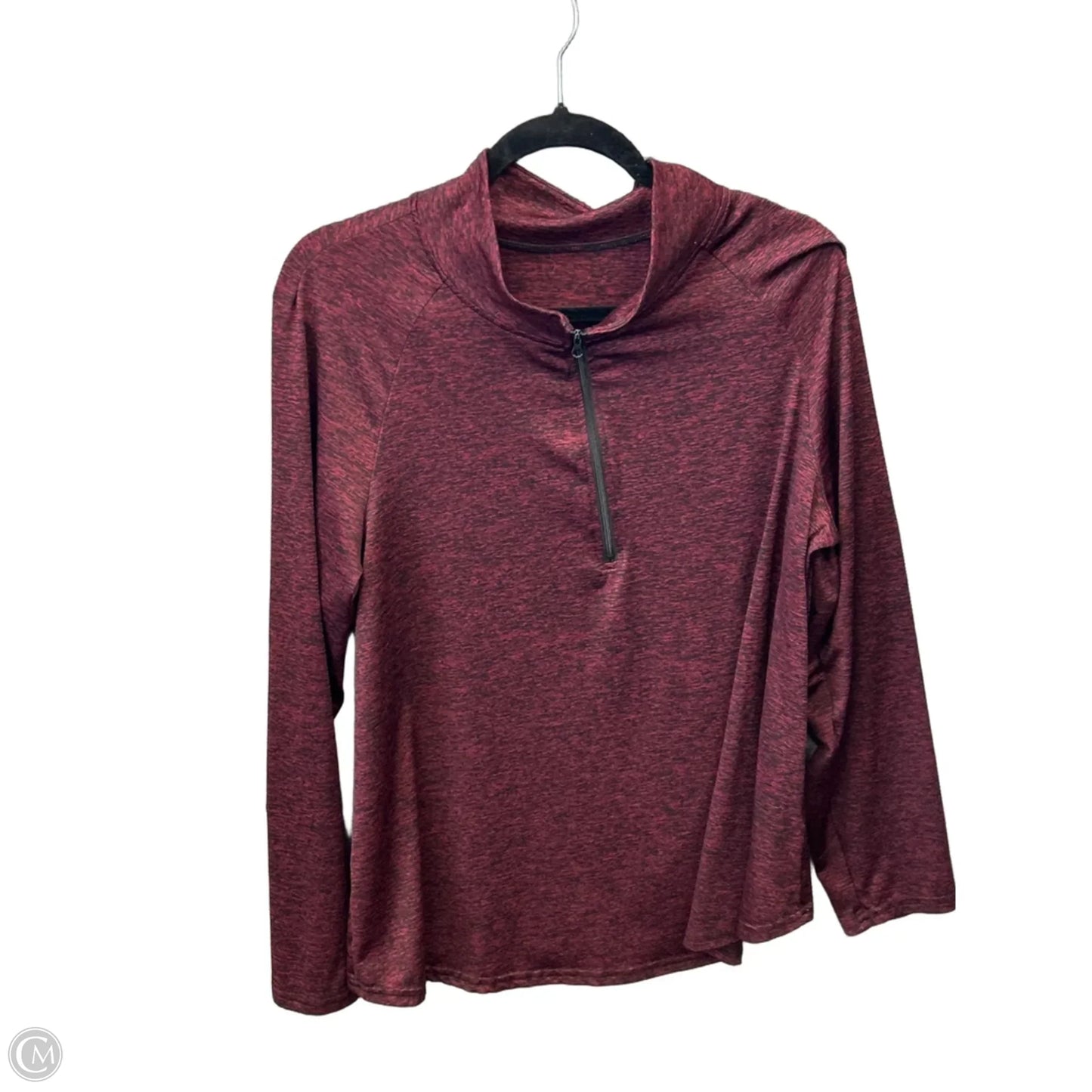 Top Long Sleeve By Shein In Red, Size: 1x