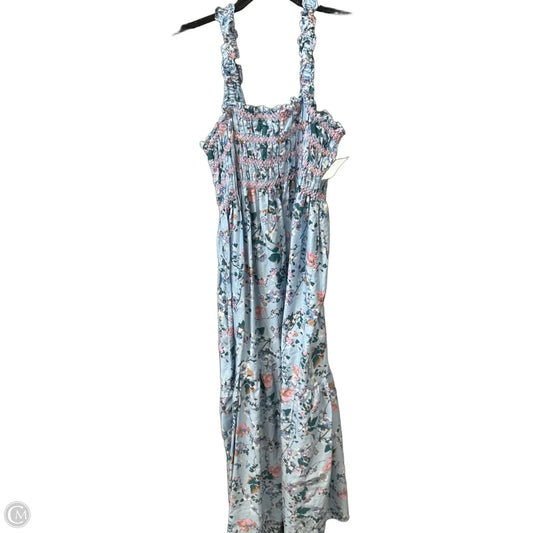 Dress Casual Midi By Ophelia Roe In Blue, Size: Xl