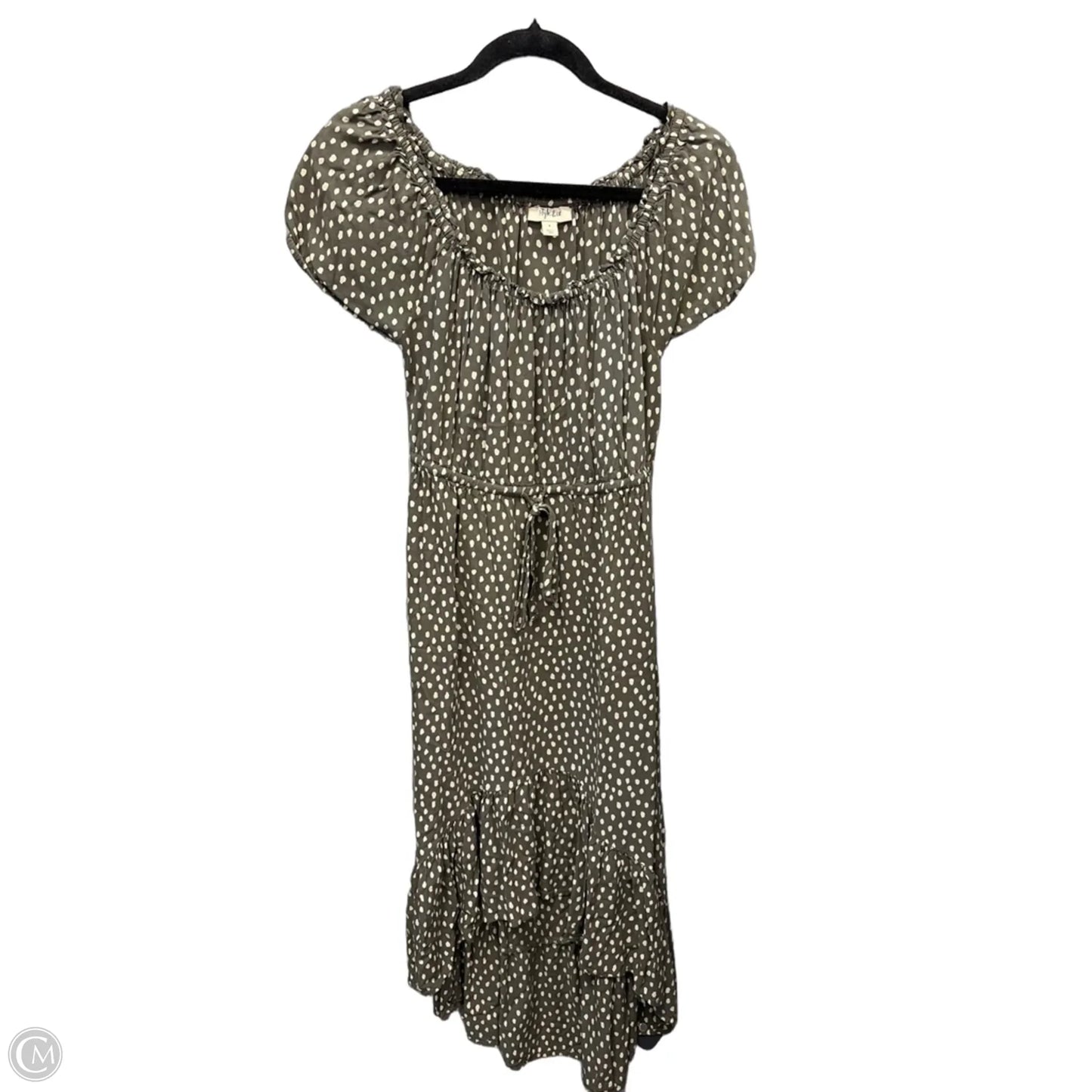 Dress Casual Midi By Style And Company In Green, Size: S