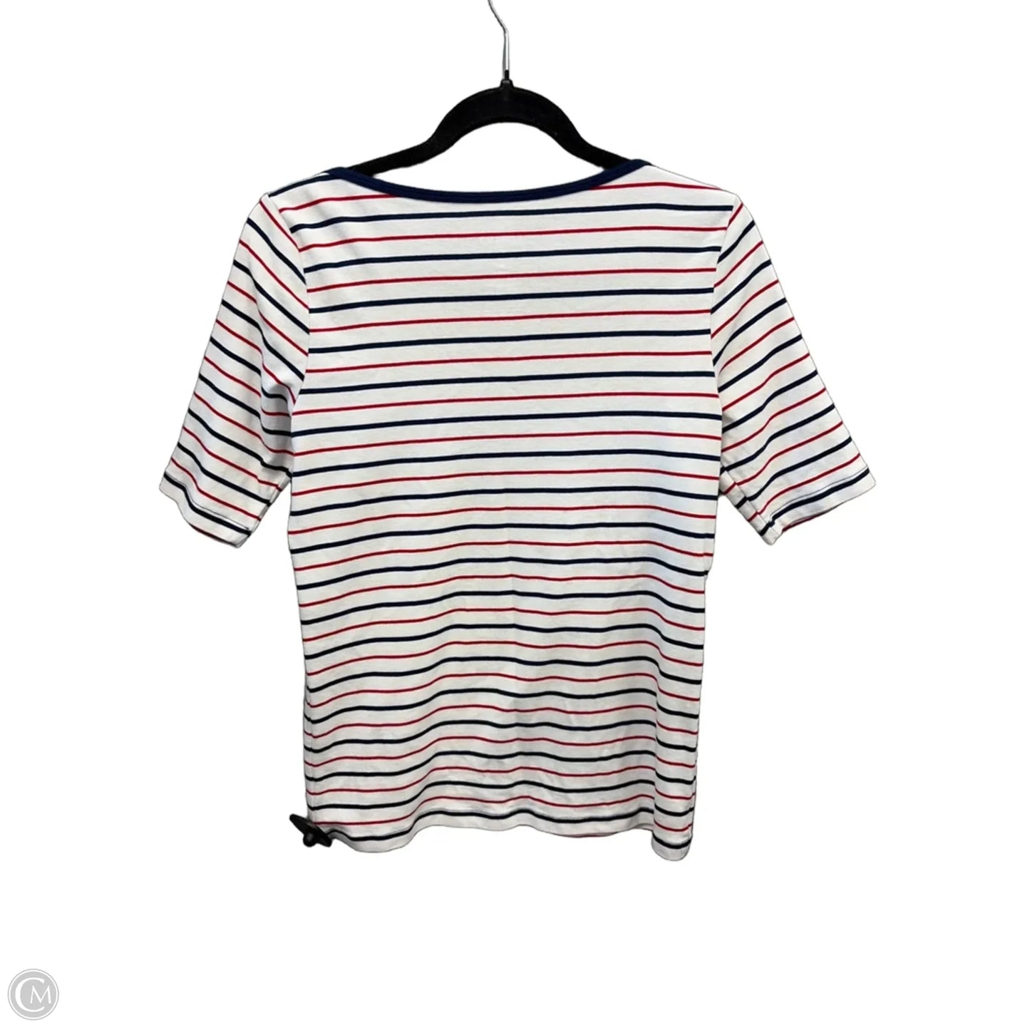 Top Long Sleeve By St Johns Bay In Blue & Red & White, Size: M