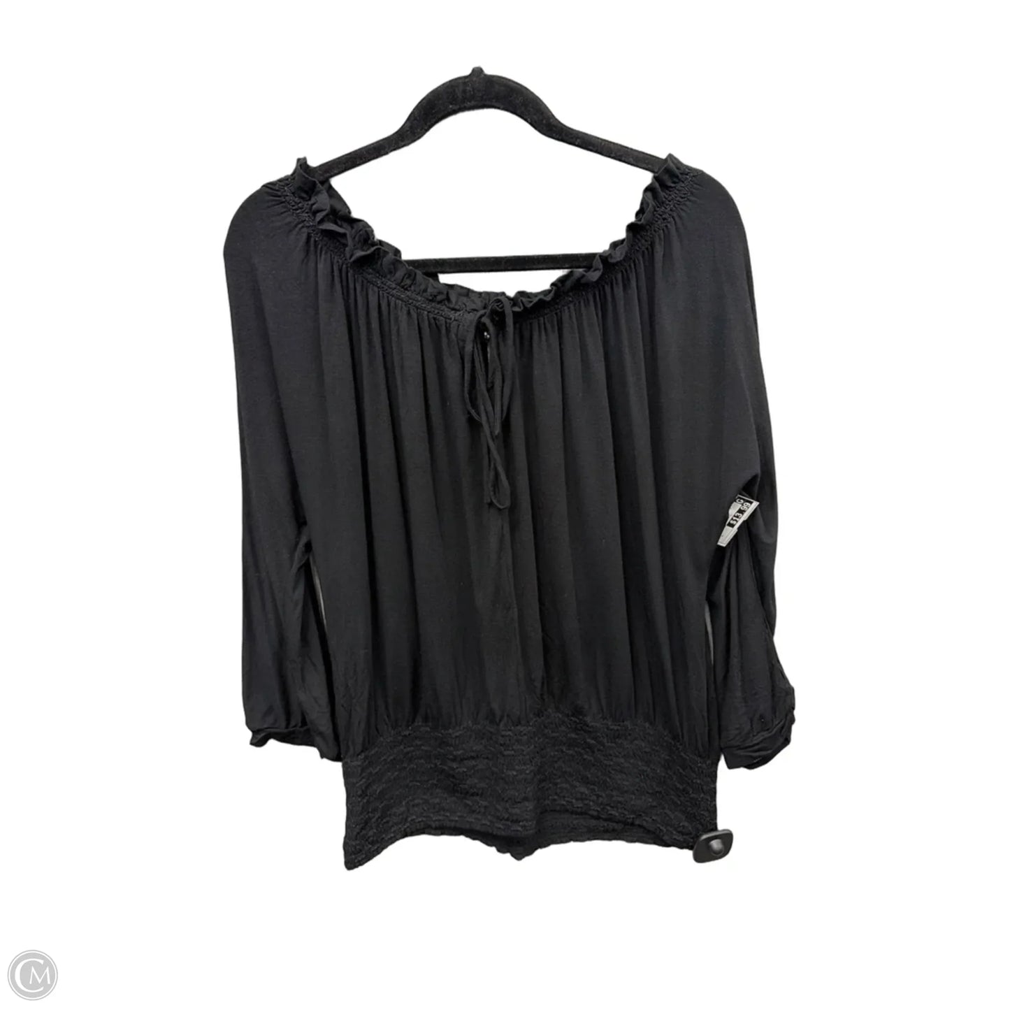 Top Long Sleeve By White House Black Market In Black, Size: L