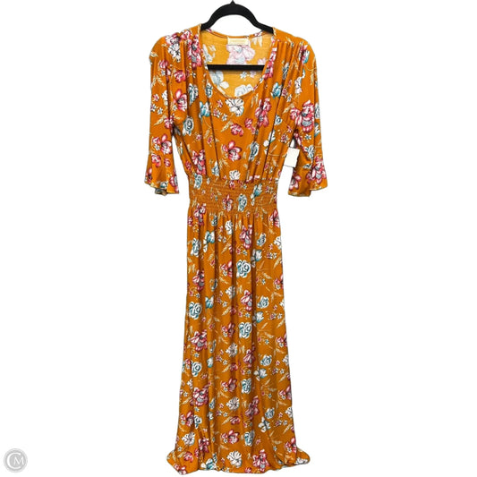 Dress Casual Maxi By Clothes Mentor In Orange, Size: L