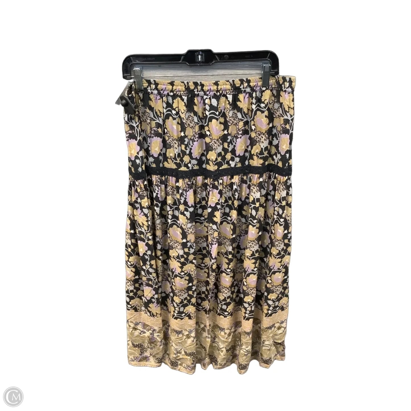 Skirt Midi By Lascana In Black & Brown, Size: 12