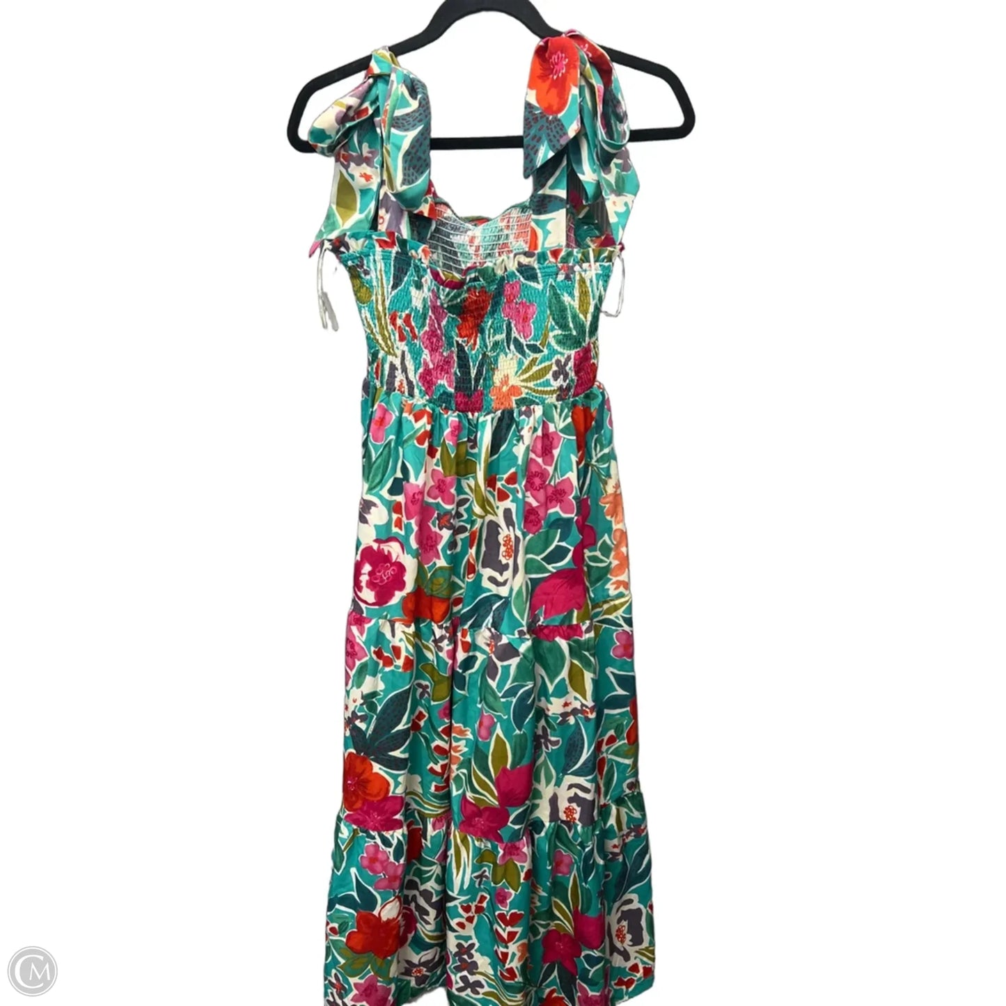 Dress Casual Maxi By Umgee In Green & Pink, Size: M