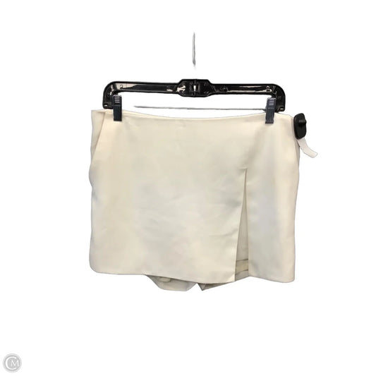 Skirt Mini & Short By Express In Cream, Size: 8