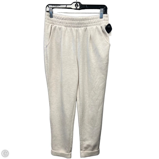 Athletic Pants By Yogalicious In Cream, Size: M