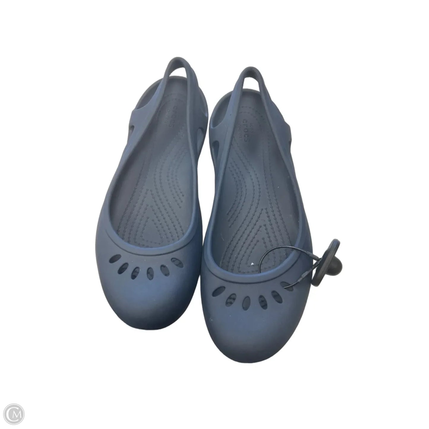 Sandals Flats By Crocs In Blue, Size: 9